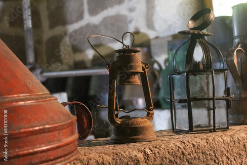 old oil lamp