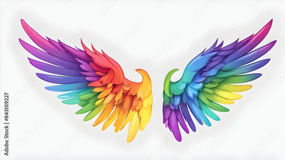 rainbow-pride-wings-isolated-on-transparent-background rainbow-pride-wings-isolated-on-transparent-background