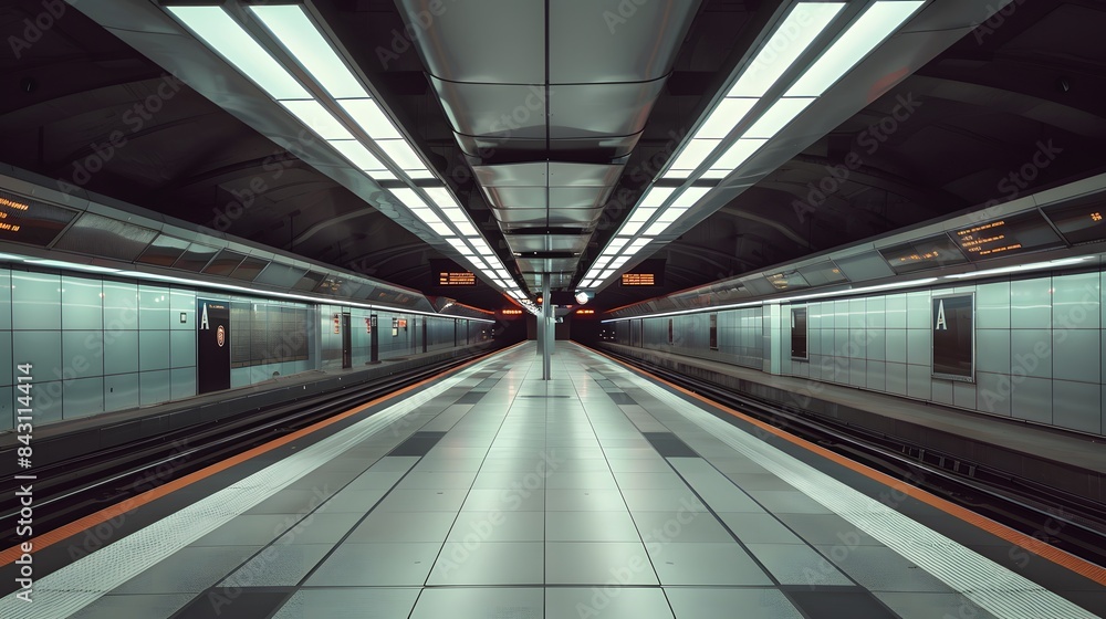 Empty metro station Empty metro station