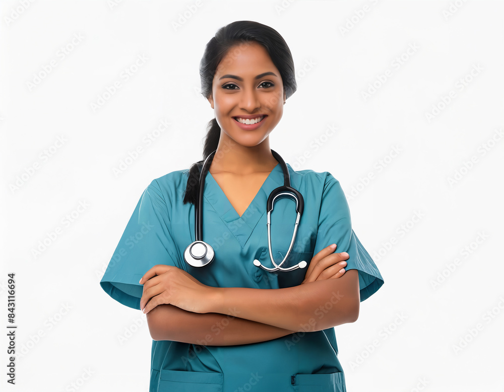 Portrait of a female doctor orthopedic Portrait of a female doctor orthopedic