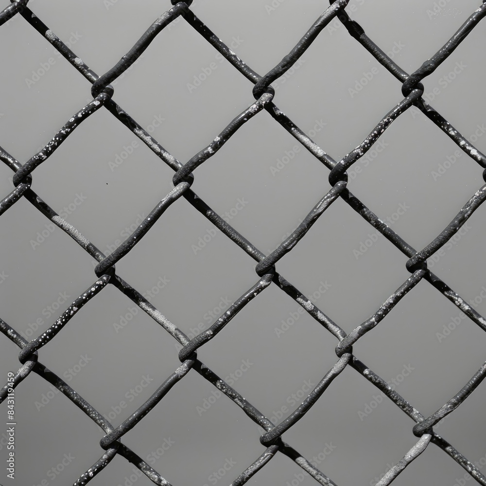 Fototapeta premium Black Chain Link Fence Texture