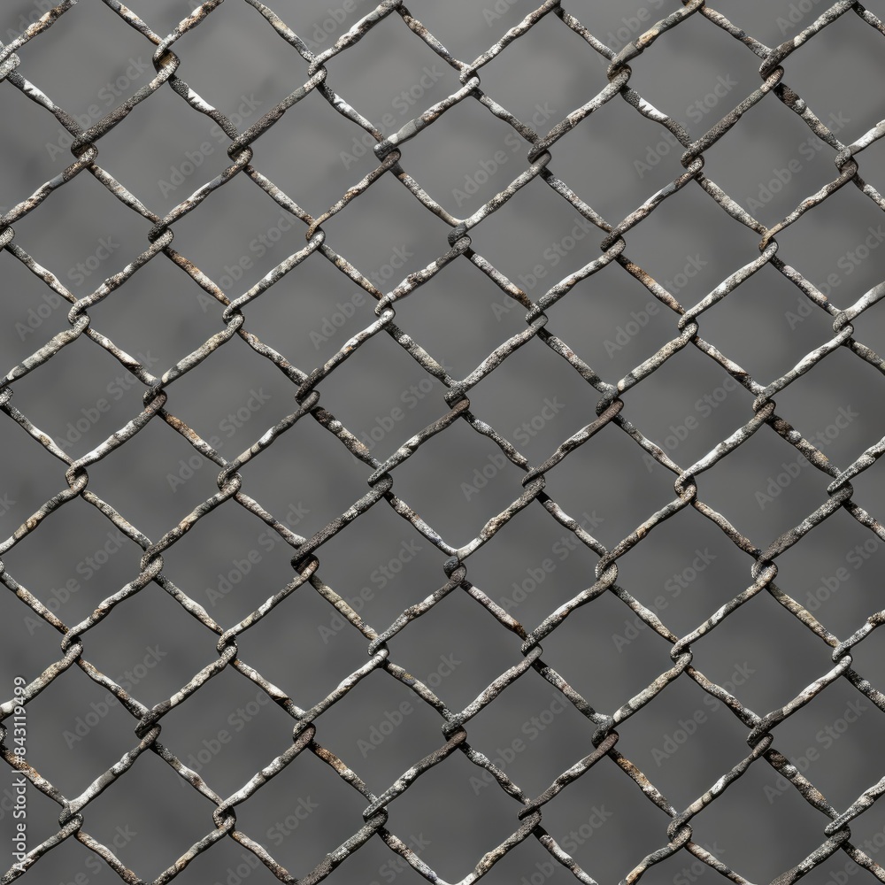 Fototapeta premium Rusty Chain Link Fence