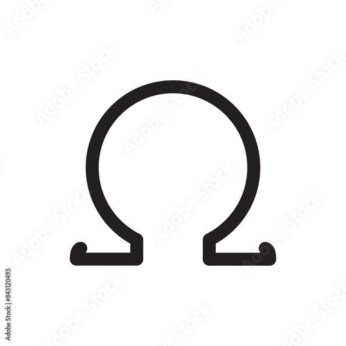 Omega Icon for Health Supplements and Nutrition