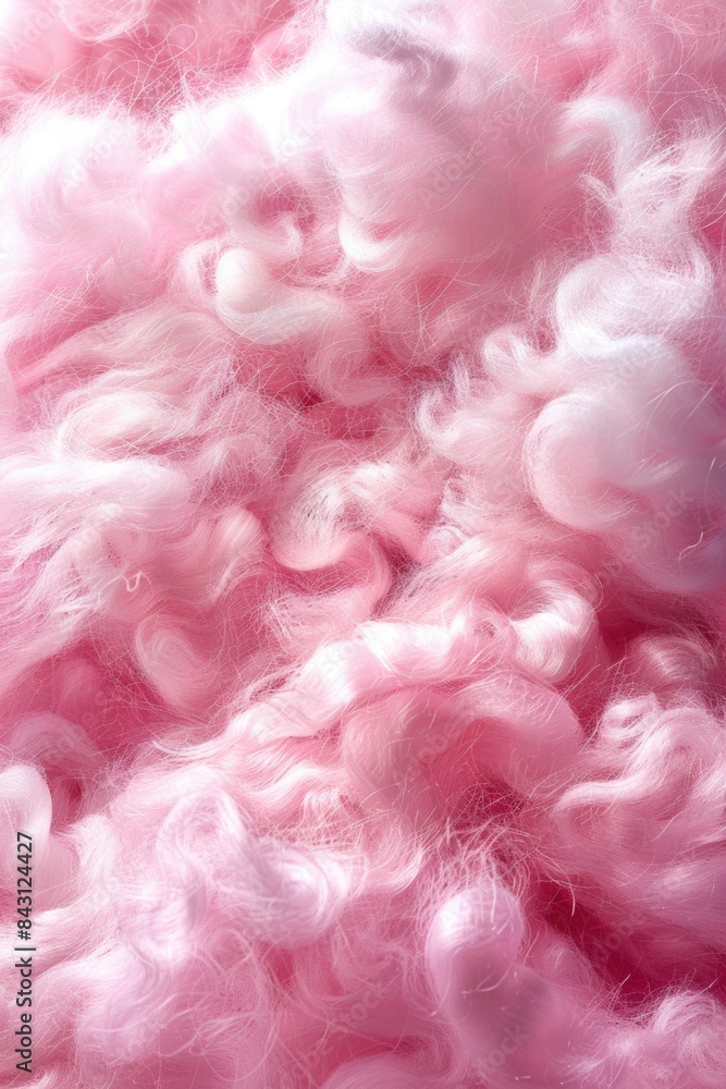 A close-up shot of a pile of pink wool A close-up shot of a pile of pink wool