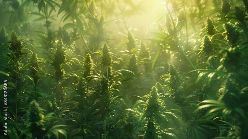 A plant with leaves illuminated by sunlight from above, suitable for use in nature-inspired designs or as a symbol of growth A plant with leaves illuminated by sunlight from above, suitable for use in nature-inspired designs or as a symbol of growth