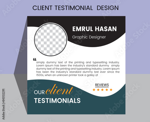 Testimonial Design Projects customizable testimonial templates.