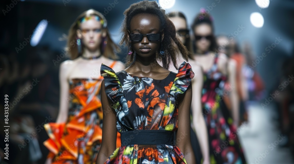 Fashion week and fashion show. Background with copy space Fashion week and fashion show. Background with copy space