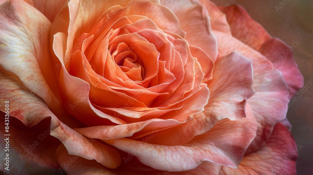 orange rose close up, macro ai generated orange rose close up, macro ai generated