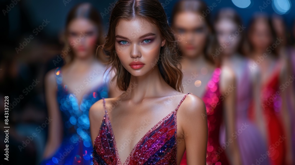 Fashion week and fashion show. Background with copy space Fashion week and fashion show. Background with copy space