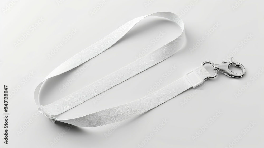 Ribbon for attaching a badge. Background with copy space Ribbon for attaching a badge. Background with copy space