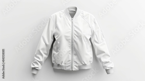 Wallpaper Mural Bomber jacket mockup, template for design. Merchandise advertising. Background with copy space Torontodigital.ca