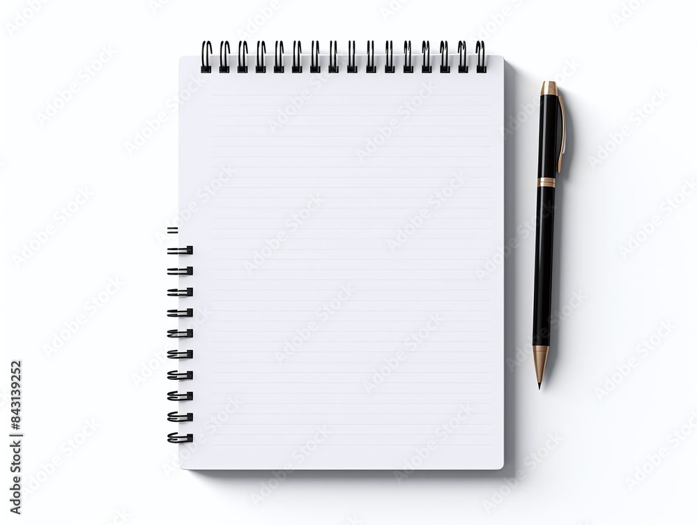 Notepad, isolate on white background, dicut PNG style Notepad, isolate on white background, dicut PNG style