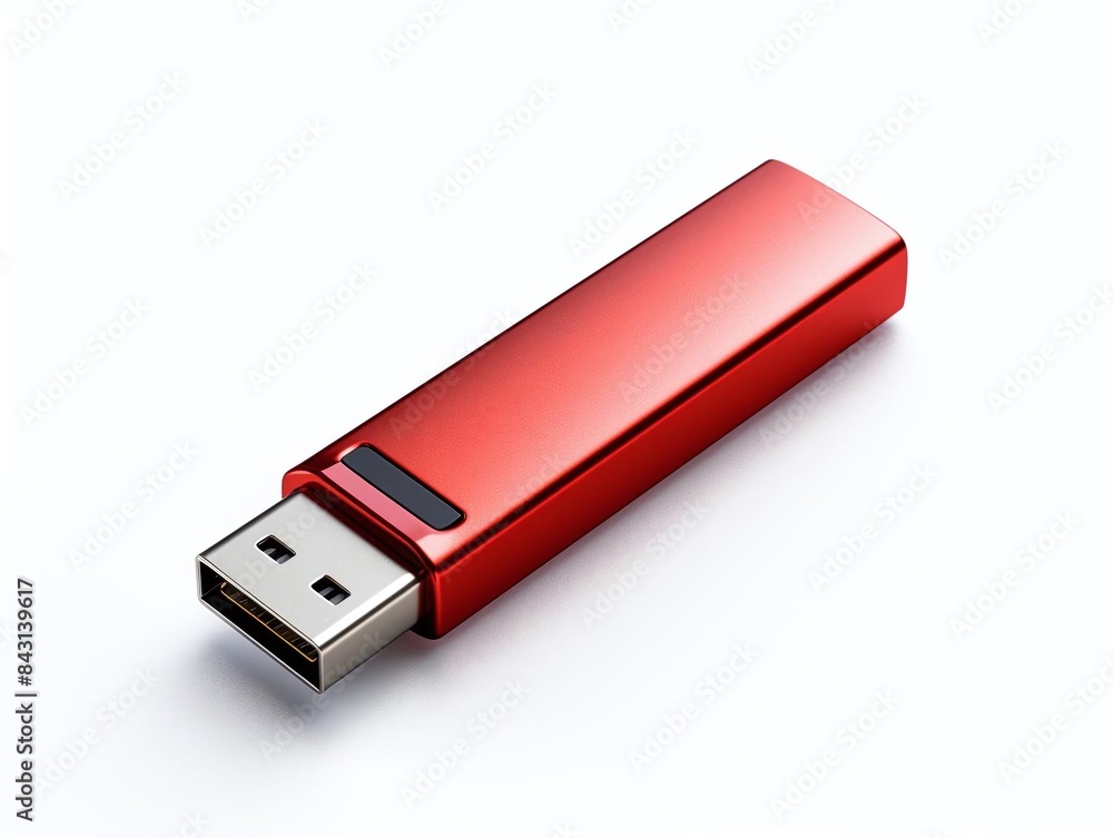 USB drive, isolate on white background, dicut PNG style USB drive, isolate on white background, dicut PNG style