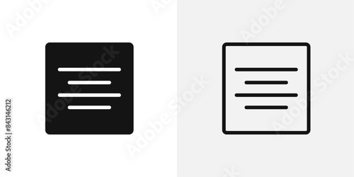 Icon of Text Alignment to Center for Document Formatting