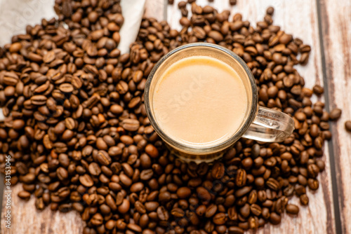 Photography Aromatic Espresso and Beans