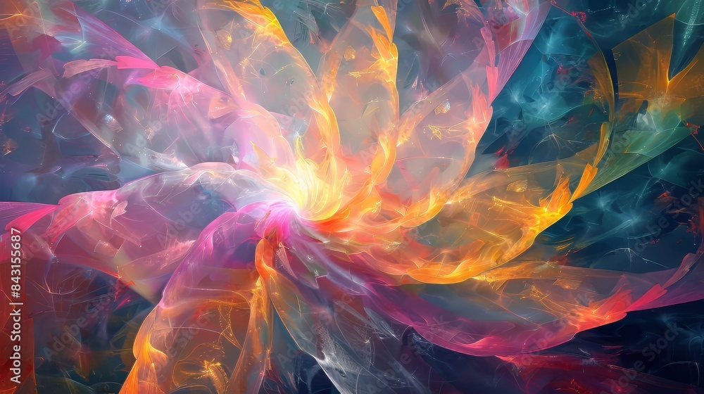 Abstract Colorful Swirls Digital Art Abstract Colorful Swirls Digital Art