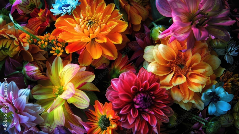 Obraz premium Flowers in a summertime bouquet