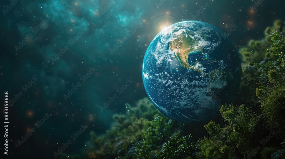 Fototapeta premium World Environment Day: Celebrating Our Planet Earth with a Vibrant and Inspiring Image