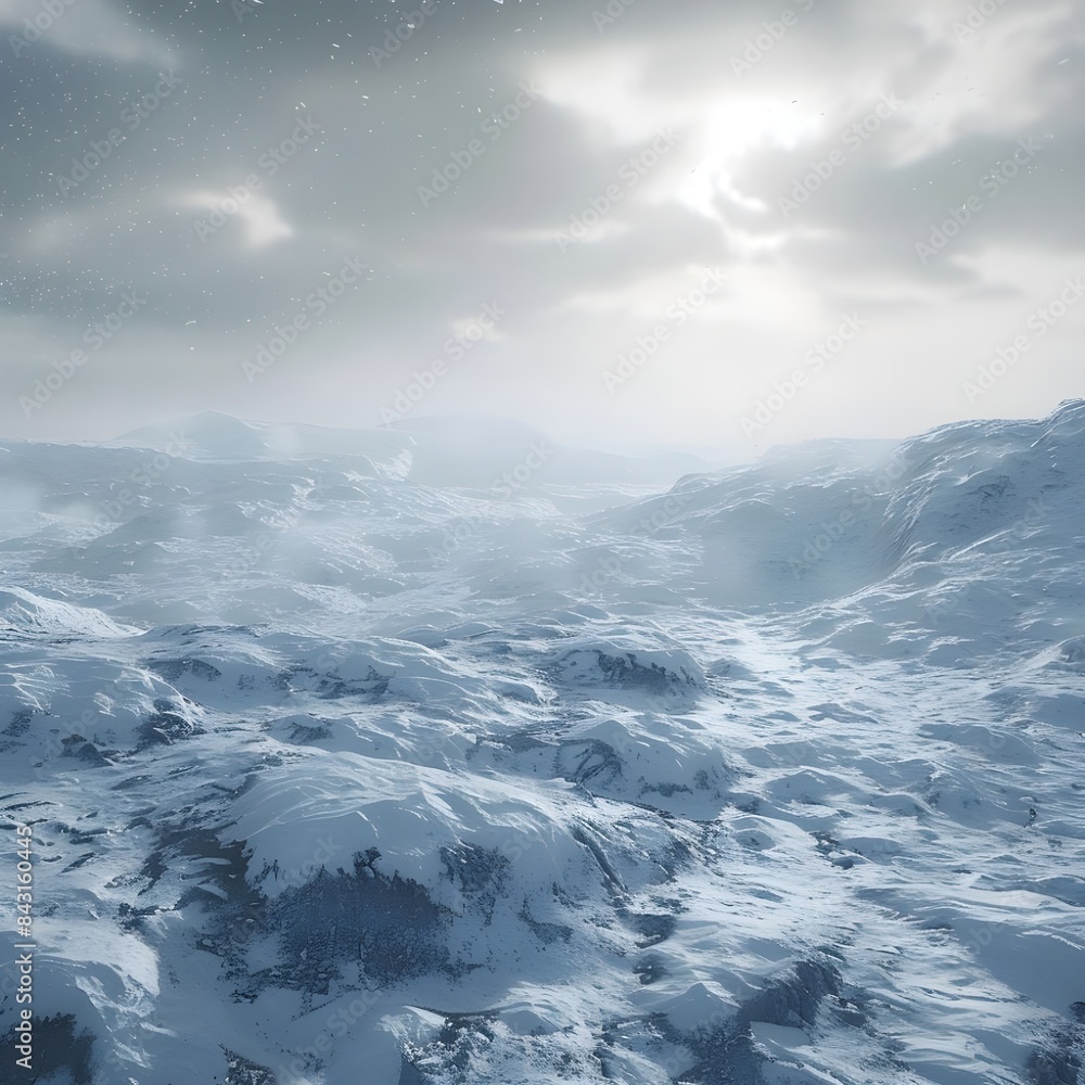 Snowy Mountain Landscape Snowy Mountain Landscape