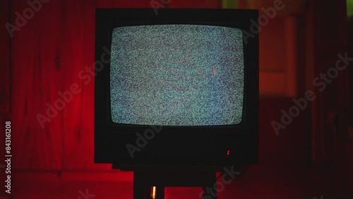 Distorted Signal. Error Video Damage. Glitch TV Noise 