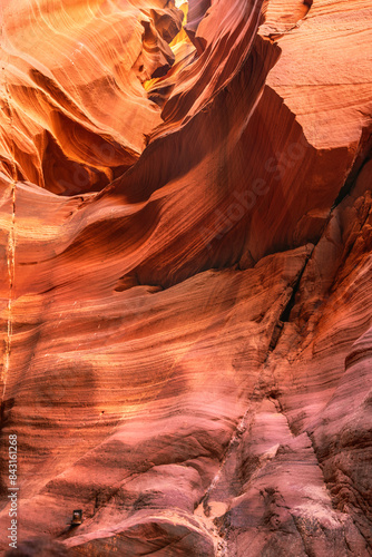 Rock patterns formed in Arizona Slot Canyons over thousands of years.