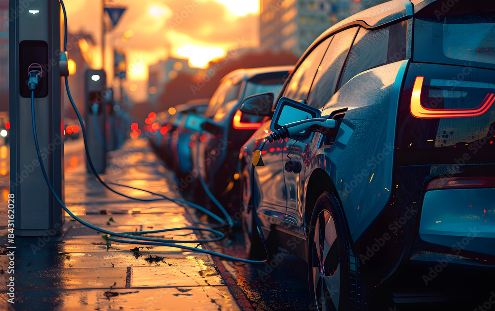 Zona de carga de vehículos eléctricos