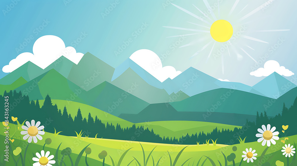 nature landscape illustration nature landscape illustration
