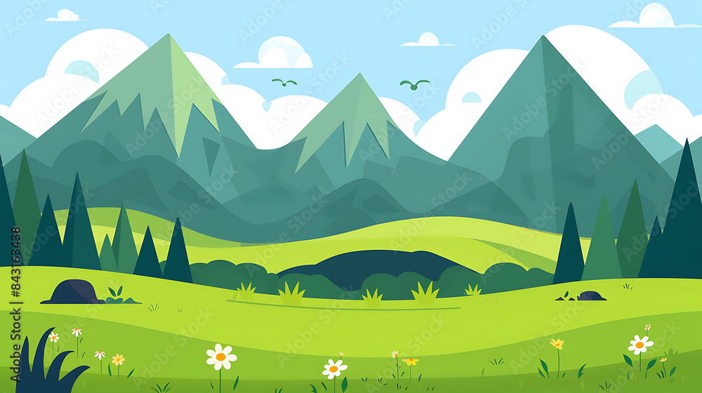 nature landscape illustration nature landscape illustration