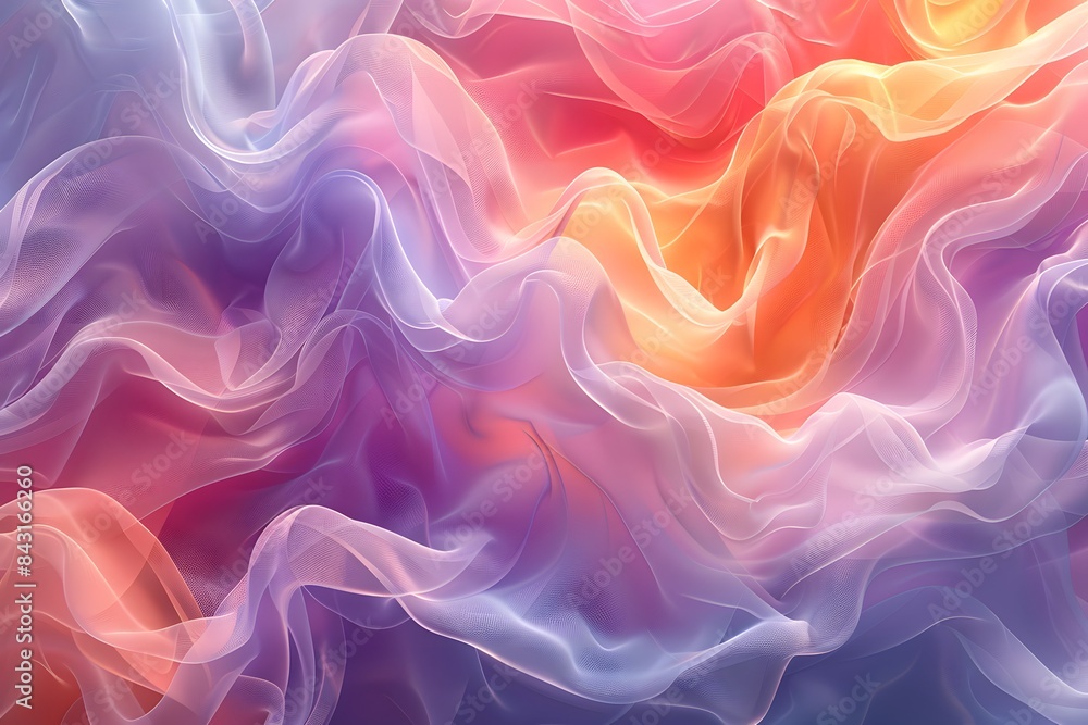 Colorful Abstract Fabric Waves Colorful Abstract Fabric Waves
