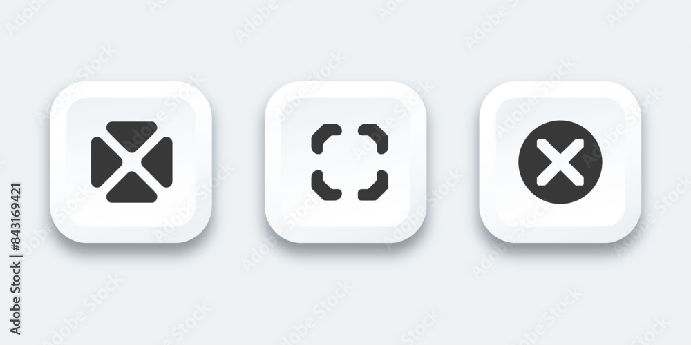 Set icon symbol simple outline vector design Set icon symbol simple outline vector design