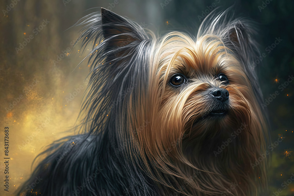Naklejka premium Yorkshire terrier dog