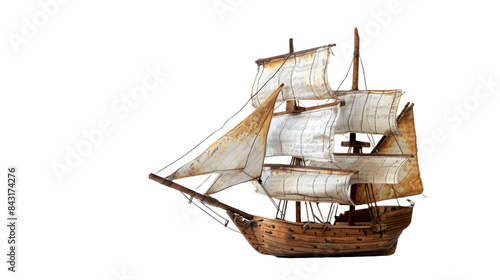 ): Pirate Ship Icon On Transparent Background..png