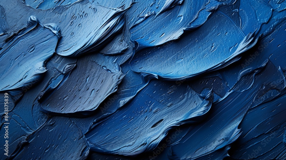 Brushed canvas with blue oil paint Brushed canvas with blue oil paint