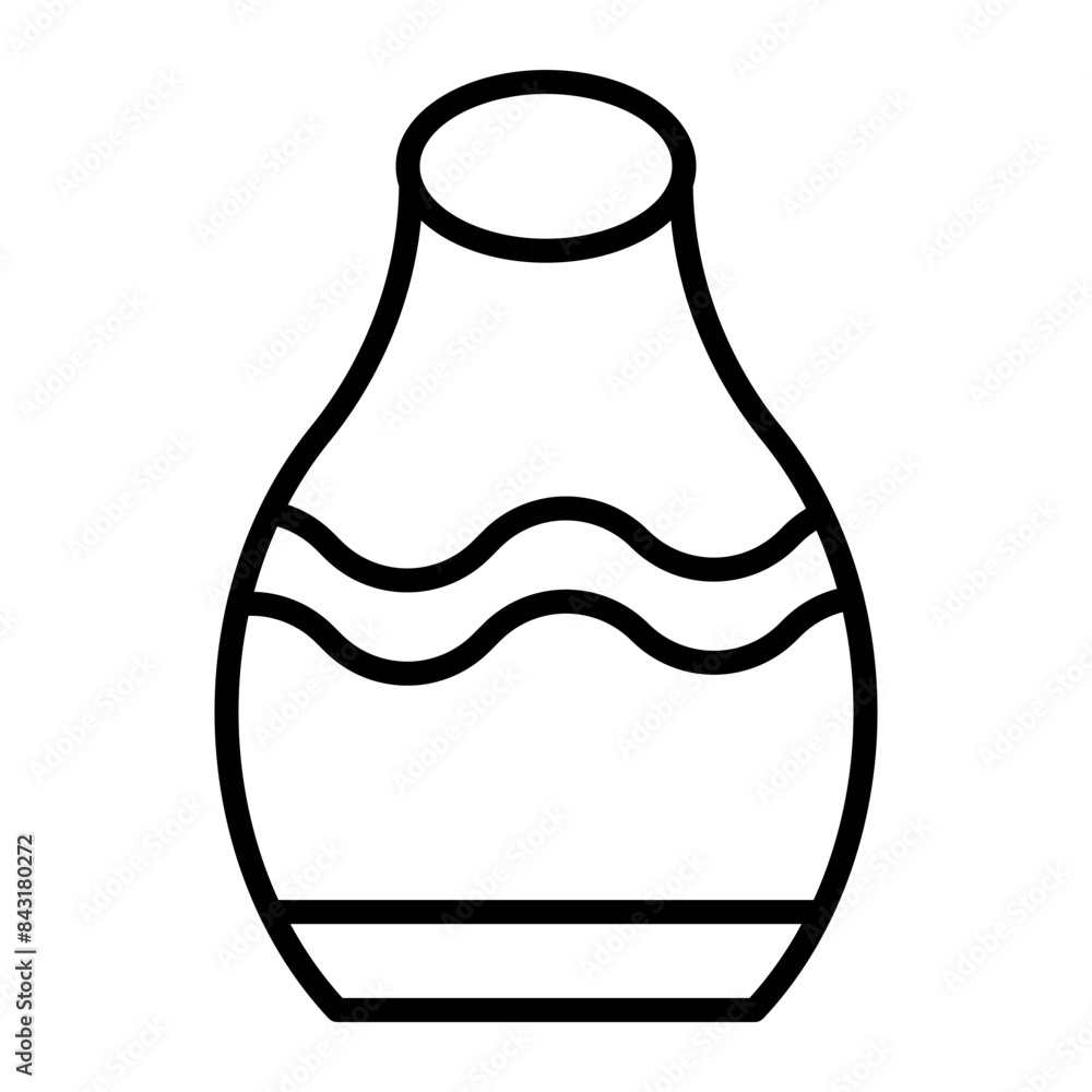 Pottery Vector Line Icon Pottery Vector Line Icon