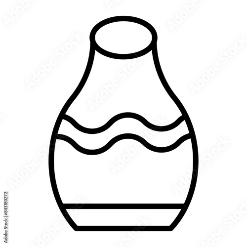 Pottery Vector Line Icon