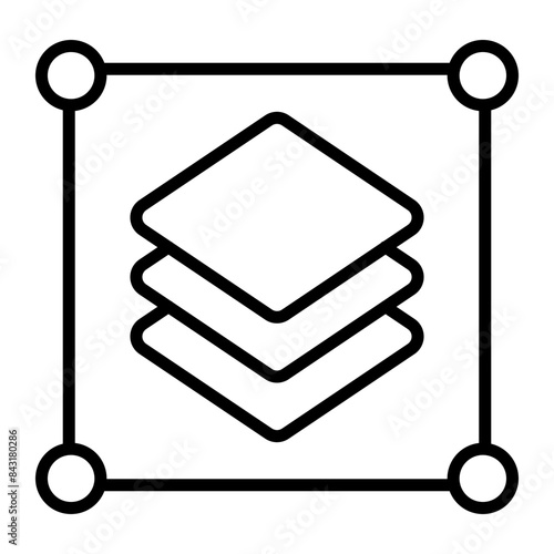 Layer Vector Line Icon