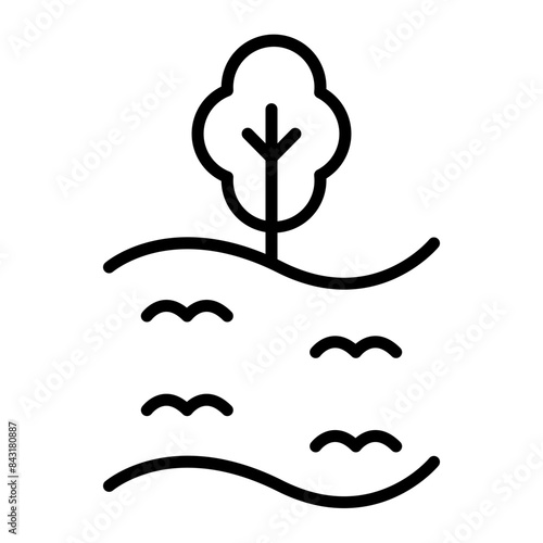 Stream Vector Line Icon