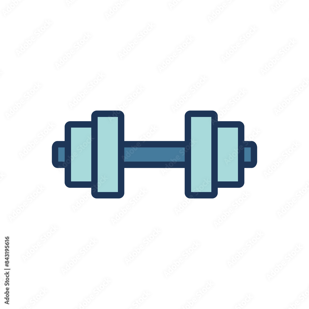 dumbbell icon symbol vector template 
