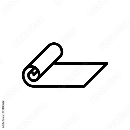 yoga mat icon symbol vector template 

