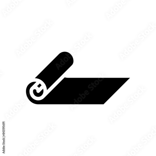 yoga mat icon symbol vector template 
