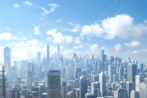 skyscrapers of a big city Generative AI © Evghenii