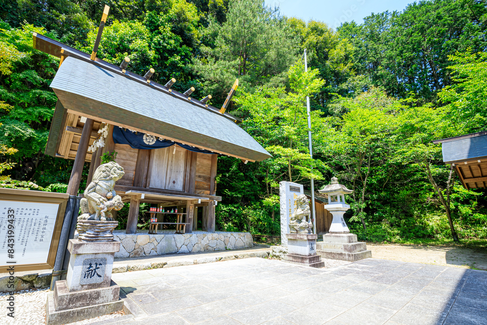 初夏の飯盛神社　中宮　福岡県福岡市　Iimori Shrine in early summer. Fukuoka Pref, Fukuoka City.