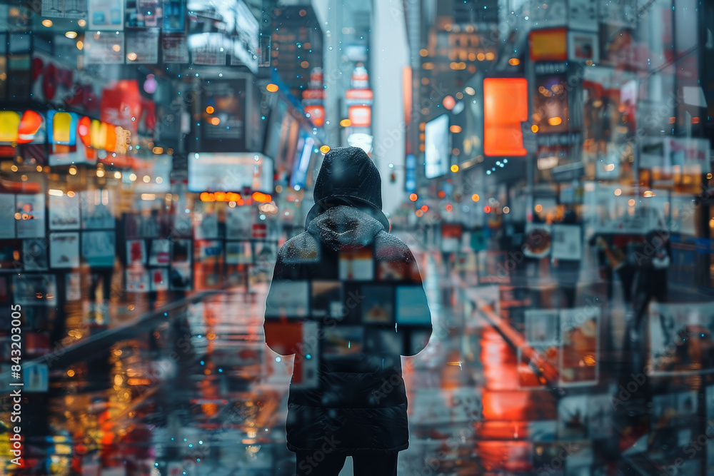 Crisis of trust depicted through images of misinformation and fake news. Concept of trust deficit. Generative Ai. Crisis of trust depicted through images of misinformation and fake news. Concept of trust deficit. Generative Ai.