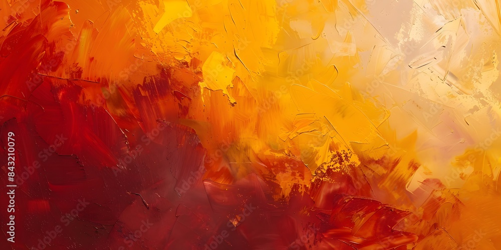 red and yellow abstract painting with warm colors
red and yellow abstract painting with warm colors