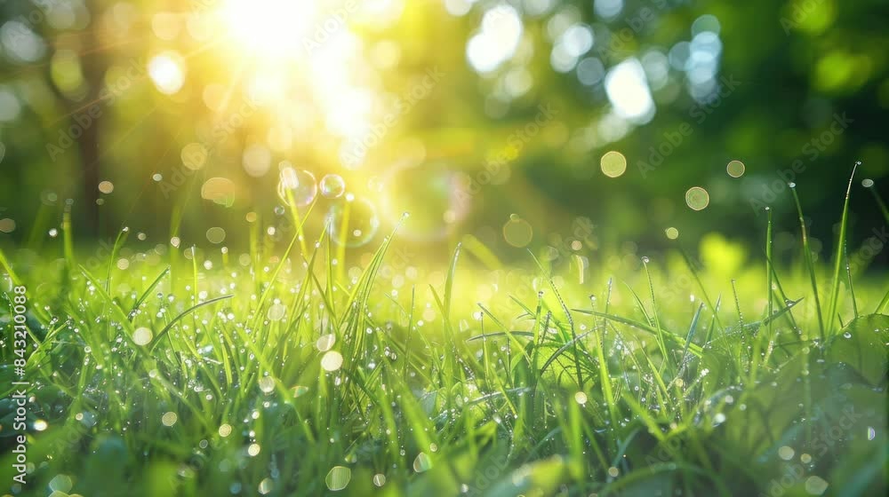 the view of fresh grass in the morning is beautiful. seamless looping time-lapse virtual 4k video Animation Background. the view of fresh grass in the morning is beautiful. seamless looping time-lapse virtual 4k video Animation Background.