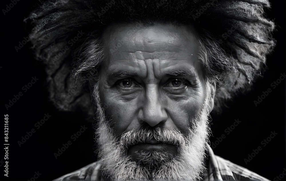Stylish Man with floating Dreadlocks Hair Stylish Man with floating Dreadlocks Hair