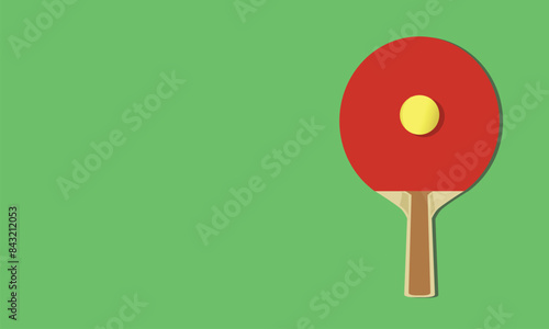 Great simple table tennis pingpong background design for any media