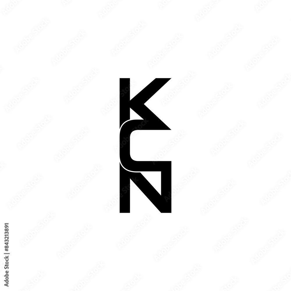 kcn lettering initial monogram logo design kcn lettering initial monogram logo design