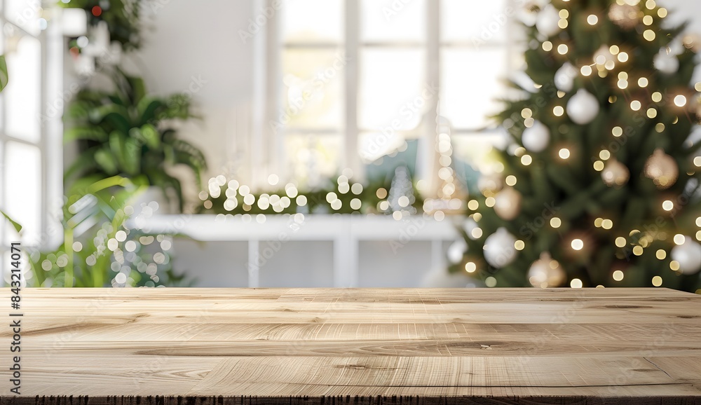 Beautiful Wood Tabletop for Festive Christmas Decor Beautiful Wood Tabletop for Festive Christmas Decor