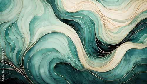 abstract background with waves